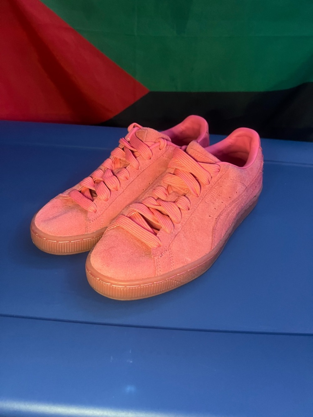 Puma Kids Pink Suede Sneakers